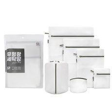 Mother's HOME 無螢光劑雙層洗衣網組 6入, 混色, 1組