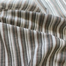 CRT 070 탐나요 플렉스 린넨 스트라이프 패브릭 단가라 원단 줄무늬 천, 1개, 브라운