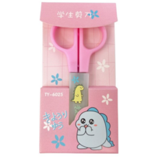 小青蛙學生剪刀TY-6025A附套裝 兒童安全剪紙美勞剪刀 迷你可愛造型, 1個, 隨機配色