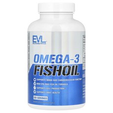 효과가좋습니다 EVLution Nutrition 오메가3 피쉬 오일 1000mg 소프트젤 120정 고급영양제, EVLutionNutrition오메가3피쉬오일1000m, 1개