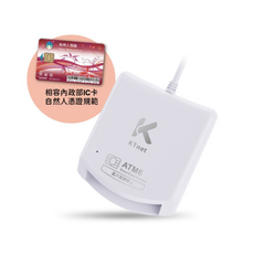 KTnet ATM6 智慧卡讀卡機 相容內政部自然人憑證, 白, 1個