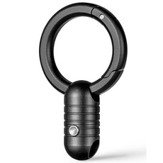 TISUR 퀵 릴리스 키 체인 마그네틱 홀더 키링 커넥터 남성 여성용 분리형 체인, Connector+ Round Carabiner, 1개