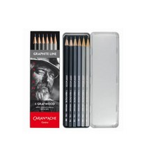 卡達CARAN D'ACHE GRAPHITE LINE 專家級素描組-6色 專家推薦 素描繪圖工具, 1個