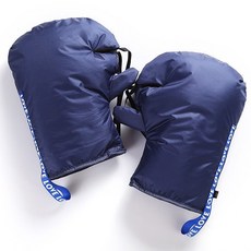 헬로엑스 오토바이 스쿠터 핸들워머 방수 방한 기모 전기자전거 전기스쿠터 방한토시, 네이비