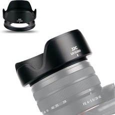 JJC 가역식 렌즈 후드 + 어댑터 링 소니 Sony FE 2860mm F45.6 SEL2860 호환 Alpha A7C E PZ 1650mm F3.55.6 OSS SELP165, LH-S2860