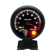BLYOGU 3 75" 12V 디지털 타코미터 게이지 0-8000 4/6/8 실린더 가솔린 엔진용