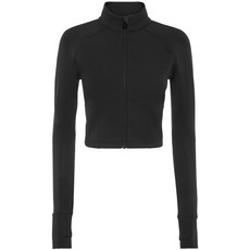 플레인스포츠 크롭 지퍼 퍼포먼스 스웨트셔츠