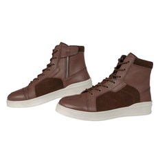 코미네 KOMINE SB304 가죽 스니커즈 바이크용 스니커즈 아시안 핏 소가죽 시프트 패드 사이드 지퍼