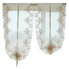 거실 플라워 자수 린넨 주방 프릴 맞춤제작가능 카페