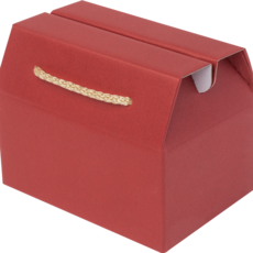 주호팩 끈손잡이 다용도 선물상자 03-2 (220x155x110), 진홍, 10개