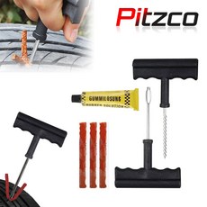 피츠코 타이어 펑크 수리키트 끈끈이 빵꾸 씰 지렁이, 1개