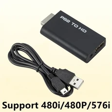 1080P PS2-HDMI 호환 변환기 480i/480p/576i 오디오 비디오 어댑터 케이블은 PC 모든 PS2 디스플레이 모드, 01 PS2 to HDMI, 1개