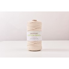 3mm 고급 마크라메실 순면우동사 100m 네트백 스트링 컬러우동실 코튼 브레이드 색실, 71-Natural