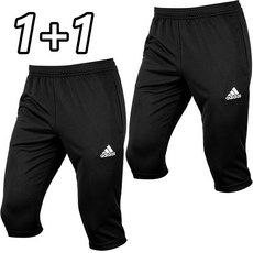 1+1 아디다스 7부 츄리닝 반바지 ENT22 블랙 남여공용 운동복 트레이닝 팬츠 + ALS 마스크