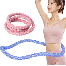 코지톡 1평공간 뱃살자극 안아픈 꽈배기훌라후프 소프트훌라후프, 1개, 블루, 1.6kg