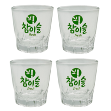참이슬 fresh 전용 소주잔, 혼합색상, 4개