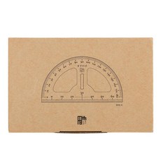 마스노비 SCHULE 교수용 목제 분도기_미니_ 브라운