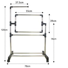 십자수 작업틀 조절식 자수틀 원형 좌식 작업대 공방용, 소형 45-200cm 60cm 이하, 1개