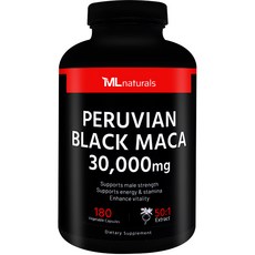 My Life [미국빠른직구] 마이라이프 내추럴스 페루비안 블랙 마카 30 000 mg, 180정, 1개