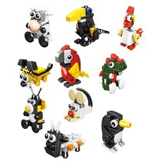 Fantasy Zoo迷你動物積木玩具 益智拼砌積木 兒童啟蒙玩具, 319, 1個