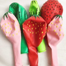 곰비임비 풍선꽃 네오룬스 꾸미기 생일파티 윰스, 1개, 딸기풍선 90개 + 에어펌프