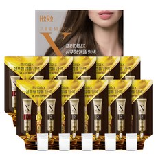 HAARAZ 優質洗髮式安瓶染髮劑, 深棕色, 10包