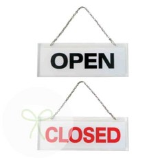 누에룸 오픈클로즈 안내판 문앞사인보드