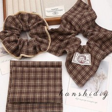 [나만의 헤어핀] 헤어핀만들기 재료 겨울 헤어클립 DIY, 2. 갈색 기모 26x26cm 사각형