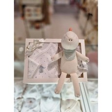 에뜨와 가볍고 편한 배냇저고리 가운 [] (용띠해출산선물)켄미배내저고리X애착인형세트 (07R017001SE) 따뜻한 오가닉 내의 임신 출산 선물
