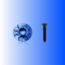 자전거 헤드셋 캡 로드 바이크 알루미늄 커버 포크 튜브용 나사 사이클링, 1개, 2. Blue