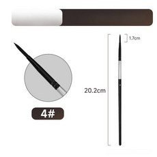 미술용붓세트 블랙 수채화 그림 대형 취미 중형 화방 드로잉, 1개, 블랙 수채화붓 단품 4