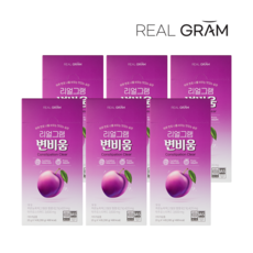 [본사직영] 리얼그램 푸룬 식이섬유 변비움 20g, 6개, 280ml