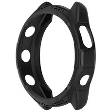 【半包保護殼】適用 Garmin Forerunner 965 TPU 鎧甲錶殼 防摔 邊框 軟殼, 黑色, 1個