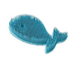 폭스 런 실리콘 고래 접시 수세미 6인치 다용도 주방 청소 브러시, Set of 12 Natural Sponges