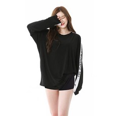 BUCK703 女款防曬印花長袖泳衣+短褲