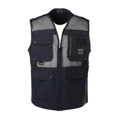 Molex 高級網狀口袋登山工作背心釣魚配送維修團體服