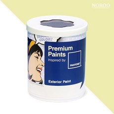 노루페인트 팬톤 외부용 실외 저광 페인트 1L, 11-0618 Wax Yellow, 1개