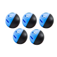 5PCS 야구 연습 공 74MM 슈퍼 소프트 실내 및 보조 EVA 블랙 &