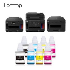 루프잉크 캐논 무한 잉크 호환 G7090 G6090 G5090, 1개, GI 90 검정 파랑 빨강 노랑 2세트