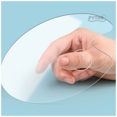 투명 아크릴 팔레트 타원형 2개입 10X15CM 아크릴화용도구