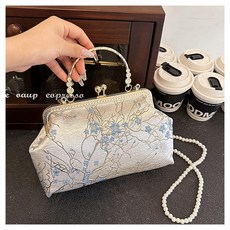 탑씨유 가죽공예 DIY 키트 가방 만들기 전통 클러치백 한복가방 한복소품 만들기 패키지, 청매화, 1세트