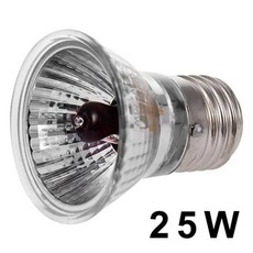 발열전구 온열 열등 220V 255075W UVA UVB 파충류 램프 전구 거북이 Basking UV 난방 양서류 도마뱀 온도, 25W red light UVA
