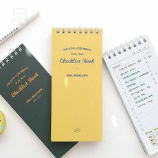 스토어-하유 더메모 투두 체크노트 옐로우 심플체크리스트, 카키