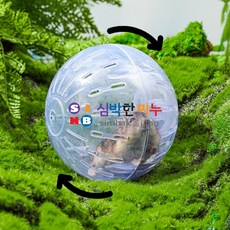 심박한찌누 투명 햄스터 운동볼 통풍형 러닝볼 장난감 햄스터운동볼