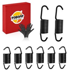 YOSOPP 폴라리스 550 600 800 RMK 인디 러쉬 스위치백 2011-2020 스노모빌용 배기 머플러 스프링 키트 교체 장착 하드웨어 416150