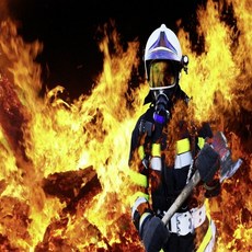 영화촬영용 소방관 긴급출동 소방 119 레스큐 피규어, 1개