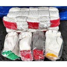 棉質工作手套 - 舒適透氣，經濟實惠之選, 灰色20兩手套, 6個