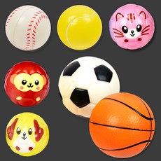 스펀지공 말랑 소프트 탱탱볼 공 굴리기 바운스 볼 던지기 무소음 고무 촉감 촉각 놀이, 1-3. 스포츠 / 소형 / 테니스공