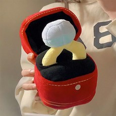 모든 프로포즈 대왕 반지 인형 예물 웃긴 선물 파티용품 어그로 청혼 쓸데없는선물 프러포즈, 1개