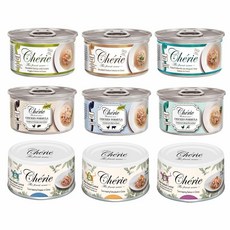 Cherie 法麗 微湯汁全系列 80g 貓罐頭, 1個, 微湯汁｜嫩雞佐牛肉,24罐組(超取限一箱)